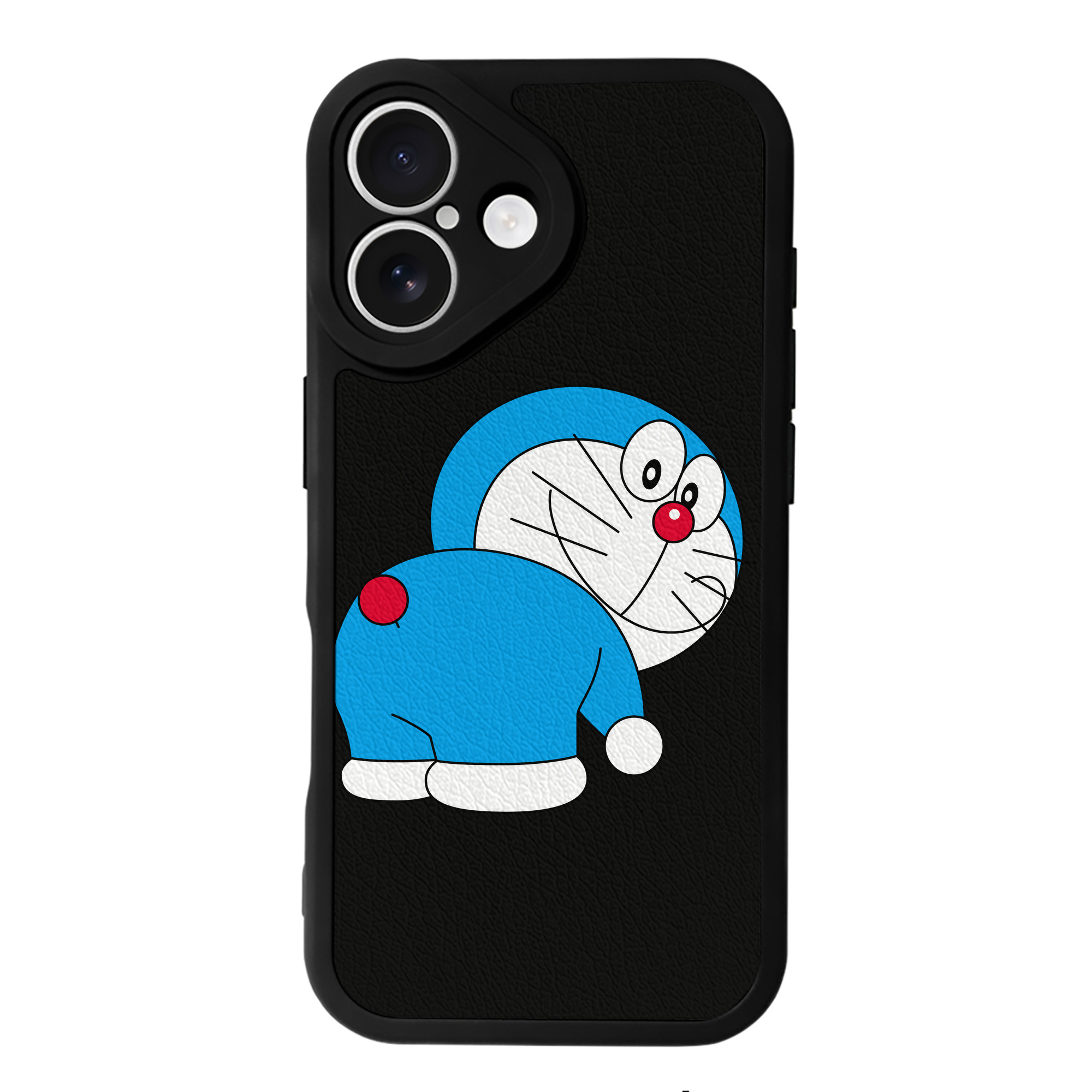（画像用） ドラえもん Doraemon 【iPhone 16シリーズ対応】シリコンスマホケース（レザー調） 材質：シリコン